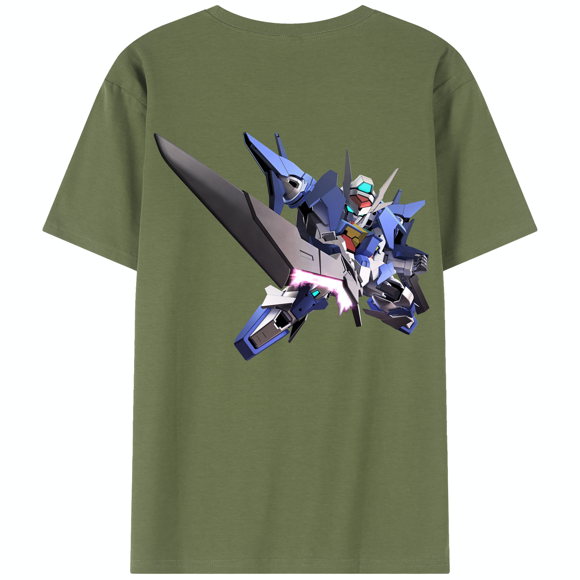 （画像用） 機動戦士ガンダム Mobile Suit Gundam 綿100％半袖Tシャツ（背面プリント）